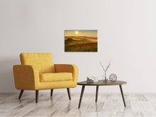 Laden Sie das Bild in den Galerie-Viewer, Leinwandbild Sonnenuntergang im Gebirge
