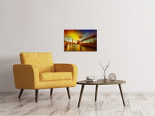 Laden Sie das Bild in den Galerie-Viewer, Leinwandbild Skyline Brooklyn Bridge NY