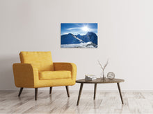 Laden Sie das Bild in den Galerie-Viewer, Leinwandbild Der Berg im Schnee