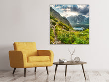 Laden Sie das Bild in den Galerie-Viewer, Leinwandbild Bergaussicht