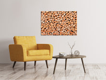 Laden Sie das Bild in den Galerie-Viewer, Leinwandbild Birkenstapel