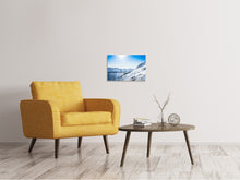 Laden Sie das Bild in den Galerie-Viewer, Leinwandbild Bergpanorama im Schnee