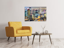 Laden Sie das Bild in den Galerie-Viewer, Leinwandbild Skyline Osaka im Lichtermeer