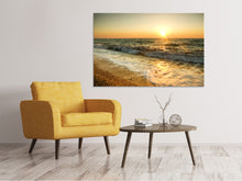 Laden Sie das Bild in den Galerie-Viewer, Leinwandbild Sonnenuntergang am Meer