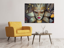 Laden Sie das Bild in den Galerie-Viewer, Leinwandbild Venezianische Maske