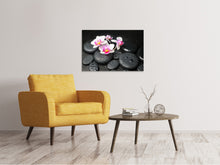 Laden Sie das Bild in den Galerie-Viewer, Leinwandbild Feng-Shui-Orchidee Zen