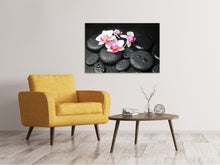 Laden Sie das Bild in den Galerie-Viewer, Leinwandbild Feng-Shui-Orchidee Zen