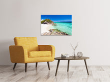 Laden Sie das Bild in den Galerie-Viewer, Leinwandbild Das Haus am Strand