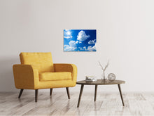 Laden Sie das Bild in den Galerie-Viewer, Leinwandbild Himmelblau