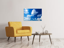 Laden Sie das Bild in den Galerie-Viewer, Leinwandbild Himmelblau
