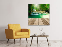 Laden Sie das Bild in den Galerie-Viewer, Leinwandbild Wasserfall Thailand