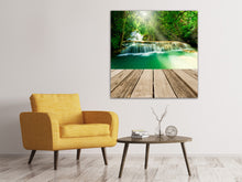 Laden Sie das Bild in den Galerie-Viewer, Leinwandbild Wasserfall Thailand