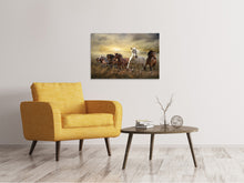 Laden Sie das Bild in den Galerie-Viewer, Leinwandbild Wilde Pferde
