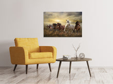 Laden Sie das Bild in den Galerie-Viewer, Leinwandbild Wilde Pferde
