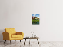Laden Sie das Bild in den Galerie-Viewer, Leinwandbild Haus am See