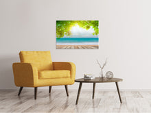 Laden Sie das Bild in den Galerie-Viewer, Leinwandbild Strandterrasse