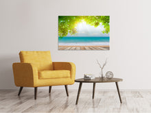 Laden Sie das Bild in den Galerie-Viewer, Leinwandbild Strandterrasse
