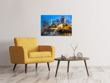 Laden Sie das Bild in den Galerie-Viewer, Leinwandbild Skyline Singapur im Lichtermeer