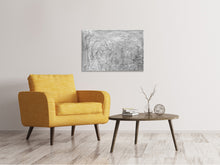 Laden Sie das Bild in den Galerie-Viewer, Leinwandbild Wischtechnik in Grau
