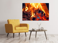 Laden Sie das Bild in den Galerie-Viewer, Leinwandbild Lagerfeuer