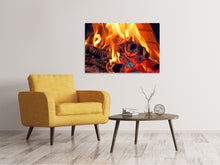 Laden Sie das Bild in den Galerie-Viewer, Leinwandbild Lagerfeuer
