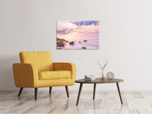 Laden Sie das Bild in den Galerie-Viewer, Leinwandbild Sonnenaufgang am Meer