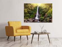 Laden Sie das Bild in den Galerie-Viewer, Leinwandbild Wasserfall Bali