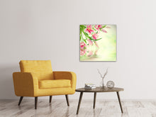 Laden Sie das Bild in den Galerie-Viewer, Leinwandbild Lilien am Wasser