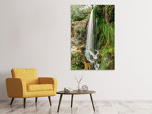 Laden Sie das Bild in den Galerie-Viewer, Leinwandbild Klarer Wasserfall
