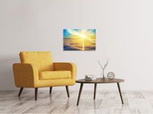 Laden Sie das Bild in den Galerie-Viewer, Leinwandbild Sonnenuntergang über den Wolken