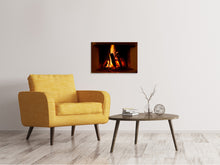 Laden Sie das Bild in den Galerie-Viewer, Leinwandbild Feuer im Kamin