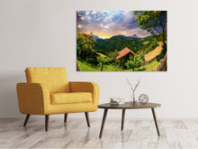 Laden Sie das Bild in den Galerie-Viewer, Leinwandbild Schweizer Berge im Sommer