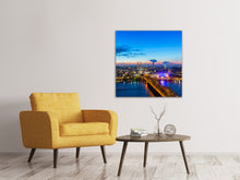 Laden Sie das Bild in den Galerie-Viewer, Leinwandbild Skyline Ein Penthouse in Köln