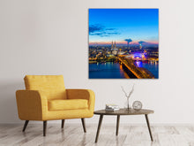 Laden Sie das Bild in den Galerie-Viewer, Leinwandbild Skyline Ein Penthouse in Köln