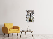 Laden Sie das Bild in den Galerie-Viewer, Leinwandbild Futuristische Rolltreppe