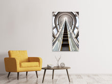 Laden Sie das Bild in den Galerie-Viewer, Leinwandbild Futuristische Rolltreppe