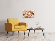 Laden Sie das Bild in den Galerie-Viewer, Leinwandbild Marmor in Sepia