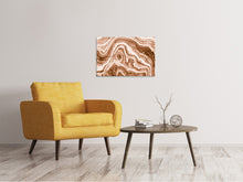 Laden Sie das Bild in den Galerie-Viewer, Leinwandbild Marmor in Sepia