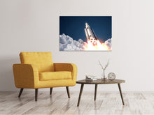 Laden Sie das Bild in den Galerie-Viewer, Leinwandbild Raketenstart