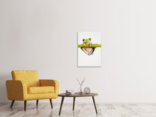 Laden Sie das Bild in den Galerie-Viewer, Leinwandbild Frosch-Akrobatik