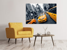 Laden Sie das Bild in den Galerie-Viewer, Leinwandbild Taxi in NYC