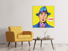 Laden Sie das Bild in den Galerie-Viewer, Leinwandbild Pop Art Wow