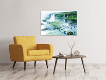 Laden Sie das Bild in den Galerie-Viewer, Leinwandbild Wasserfälle