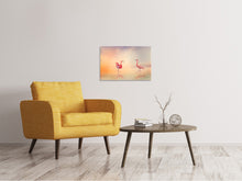 Laden Sie das Bild in den Galerie-Viewer, Leinwandbild Romantische Flamingos