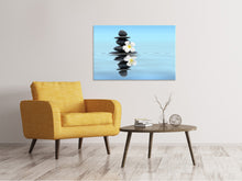 Laden Sie das Bild in den Galerie-Viewer, Leinwandbild Zen Steine