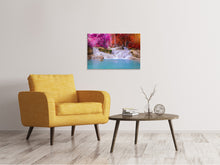 Laden Sie das Bild in den Galerie-Viewer, Leinwandbild Paradiesischer Wasserfall