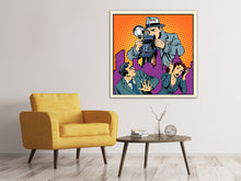 Laden Sie das Bild in den Galerie-Viewer, Leinwandbild Pop Art Paparazzi