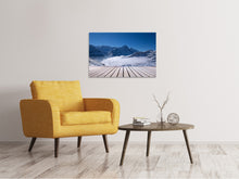 Laden Sie das Bild in den Galerie-Viewer, Leinwandbild Sonnenterrasse in den Schweizer Alpen