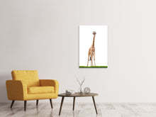 Laden Sie das Bild in den Galerie-Viewer, Leinwandbild Die lange Giraffe