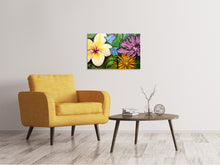 Laden Sie das Bild in den Galerie-Viewer, Leinwandbild Graffiti Flowers